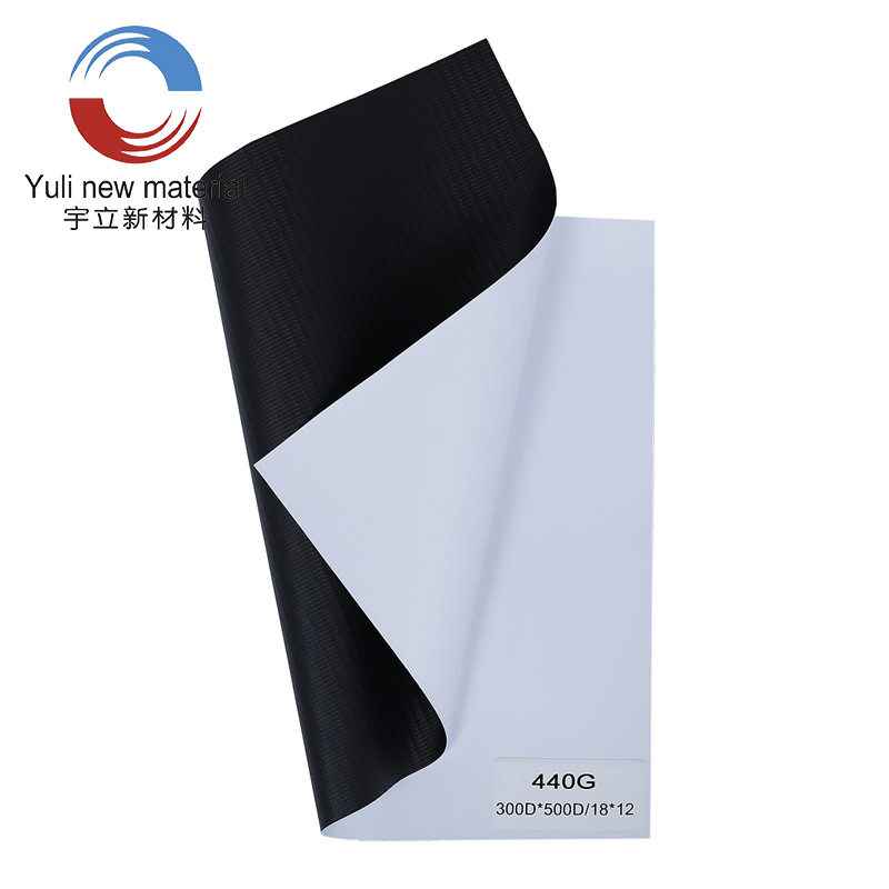 440gsm 300D×500D 18×12 Faixa flexível de PVC laminado a frio